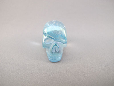 Aqua Aura Crystal Skull